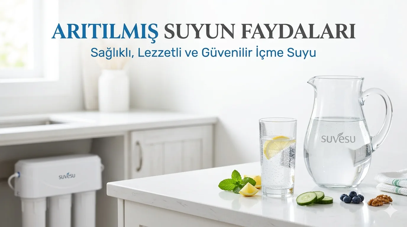 Arıtılmış suyun faydaları — sağlık, cilt, yemek ve ev için
