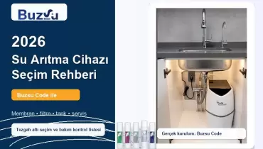 Mutfakta tezgah altı su arıtma cihazı seçimi